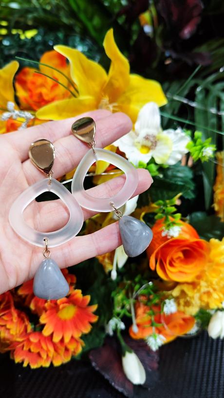 Náušnice visiace kamene,