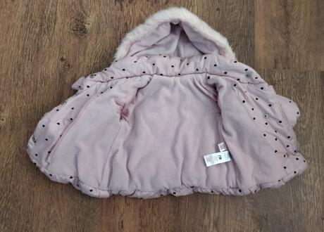 Zimná bunda teplá monthecare srdiečkova, mothercare,68