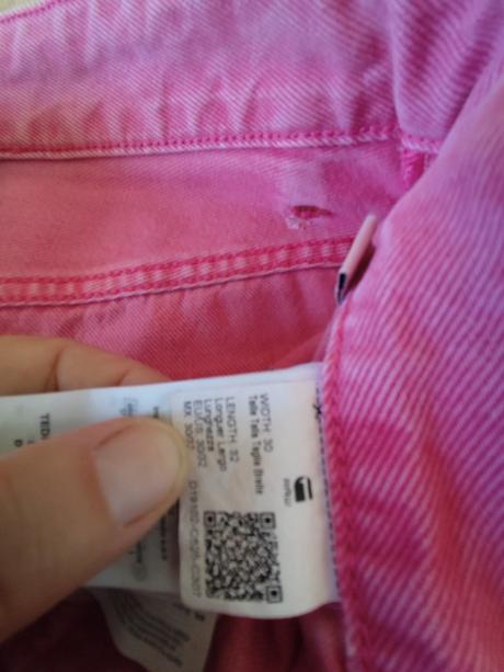 G-star raw svetlo rużové dámske rifle veľ.30/32, v, g-star raw,38