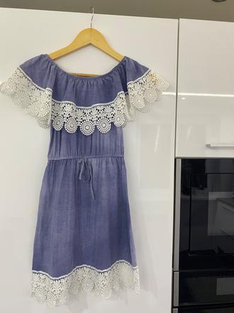 Dievčenské šaty velk.146/152, 146