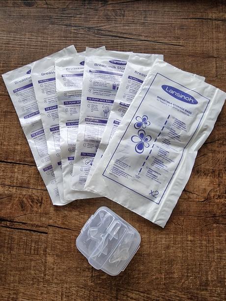 Lansinoh sáčky na mlieko, chrániče prsných bradavi,