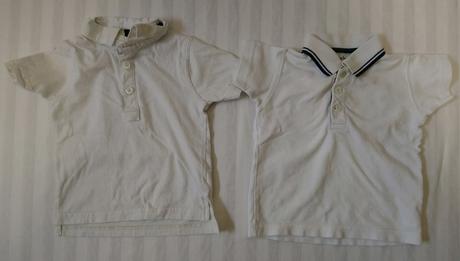 2 ks chlapčenských bielych tričiek na 9-12 mesiac., early days,80