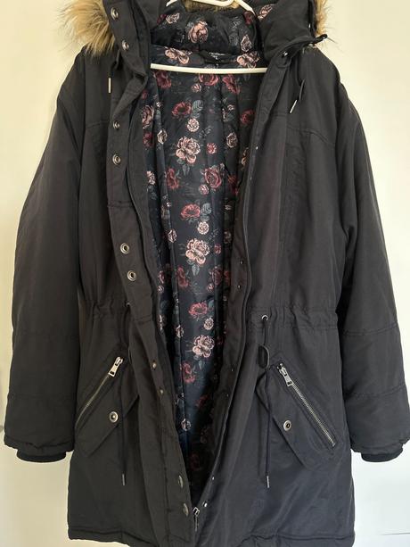 Zimná tmavomodrá dámska bunda 50, takko,50