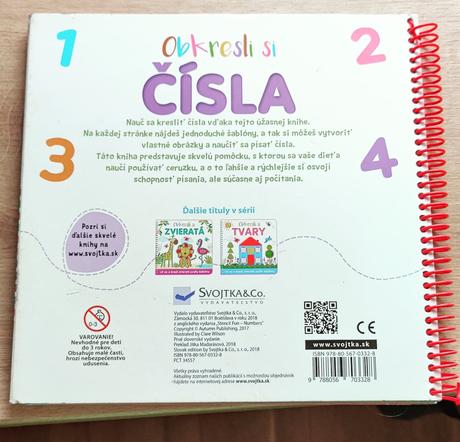 Kniha - obkresli si čísla, 