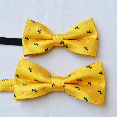 Motýlik, motýliky pre otca a syna, čierne, žlté, 