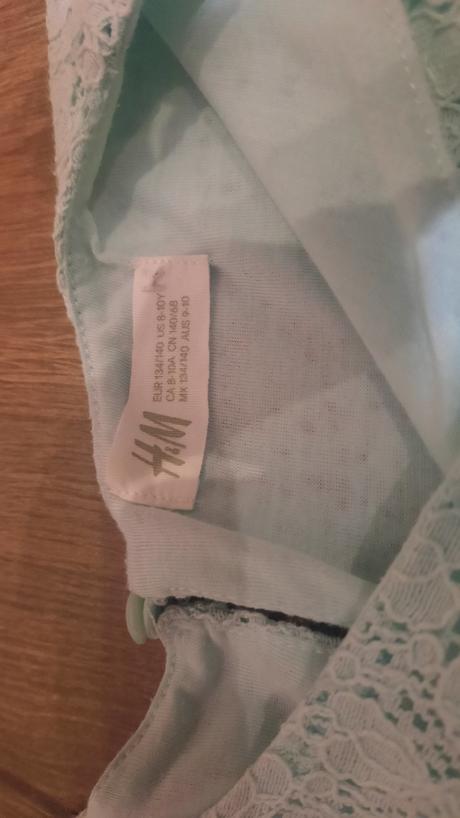 Tyrkysové letné šaty, h&m,140