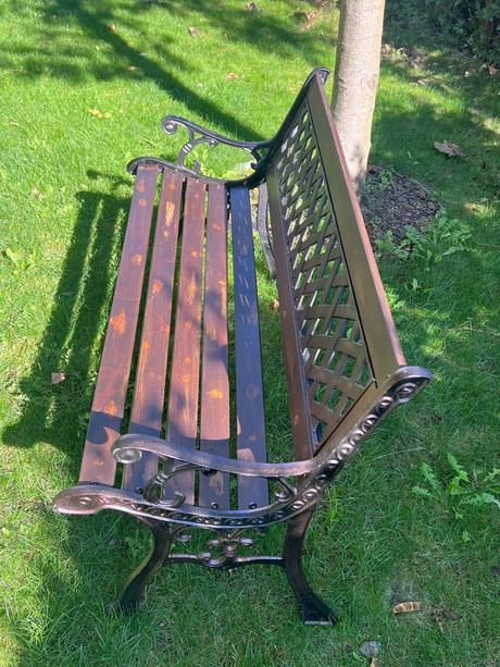 Vintage lavička ručná rekonštrukcia,