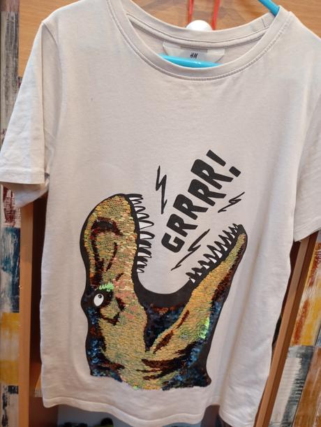 Tričko meniace obrázok, h&m,140