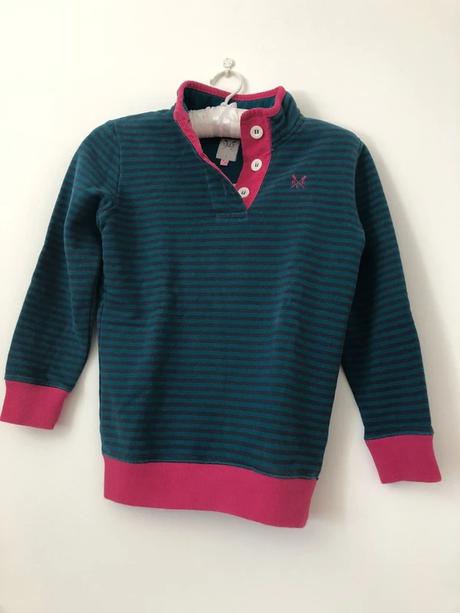 Dievčenská bavlnená mikina crew clothing co. 122, 122