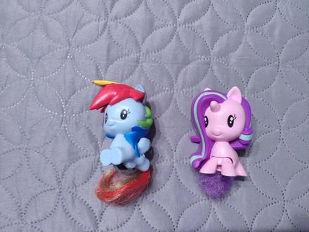 2x my little pony cca 8 cm,