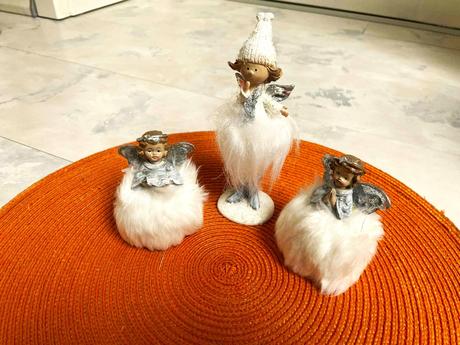 Vianočná anjelská rodina / 3 ks,