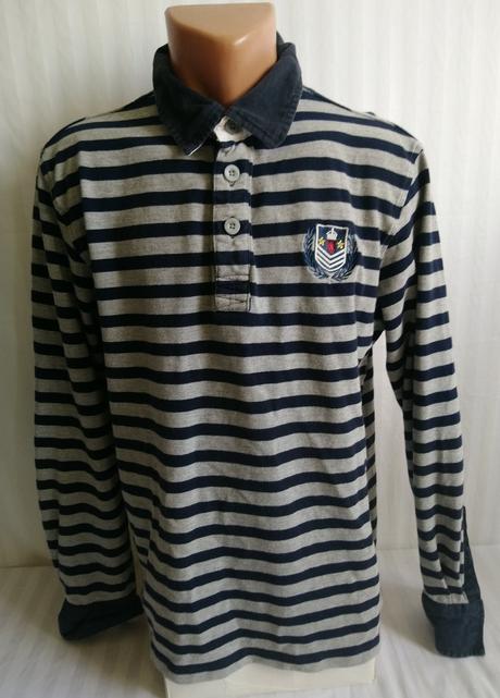 Pánske modro sivé tričko, casual, l