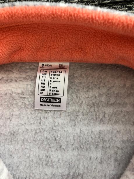 Flisova mikina 104/110, quechua,104