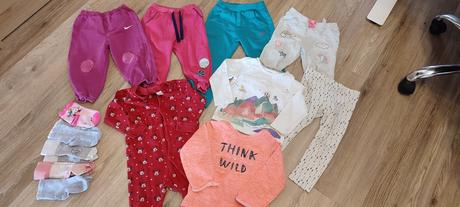 Balík vecí tričká tepláky legíny, 86–98