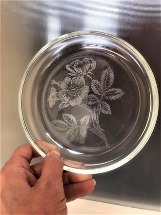 Starožitná sklenená miska,