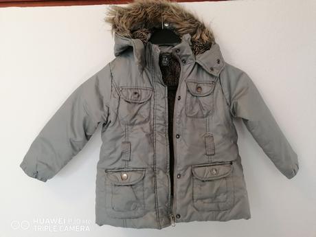 Sivá hrubšia bundička 3_4r, zara,104