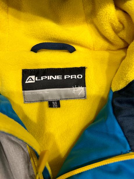 Modrá lyžiarska bunda, alpine pro,158