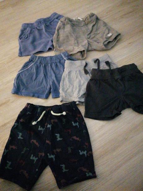 Kratasy, šortky 6ks veľkosť 92, 86–98