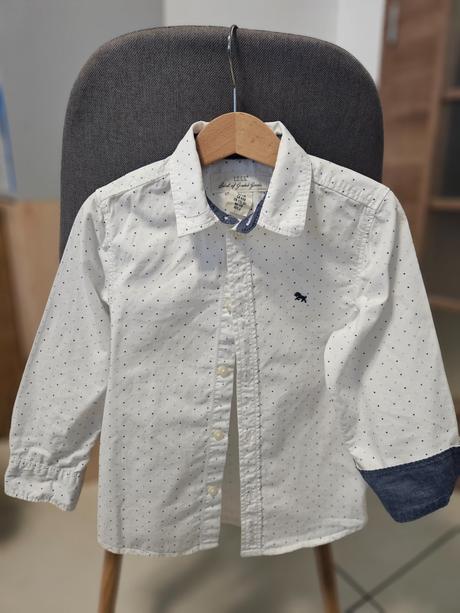Bodkovaná košeľa, h&m,110