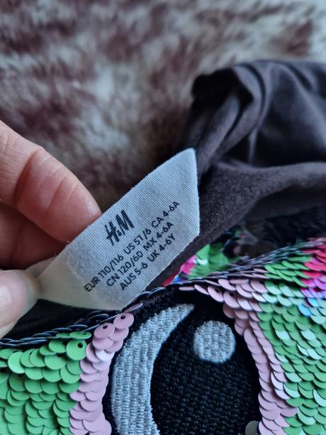 Tričko s meniacim obrazkom, h&m,104