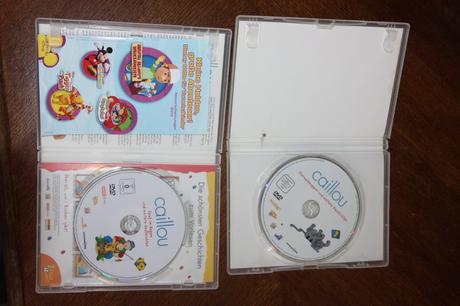 Caillou - kája - 2x dvd v nemčine /angličtine, 