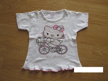 Biele tričko hello kitty,v.98, 98