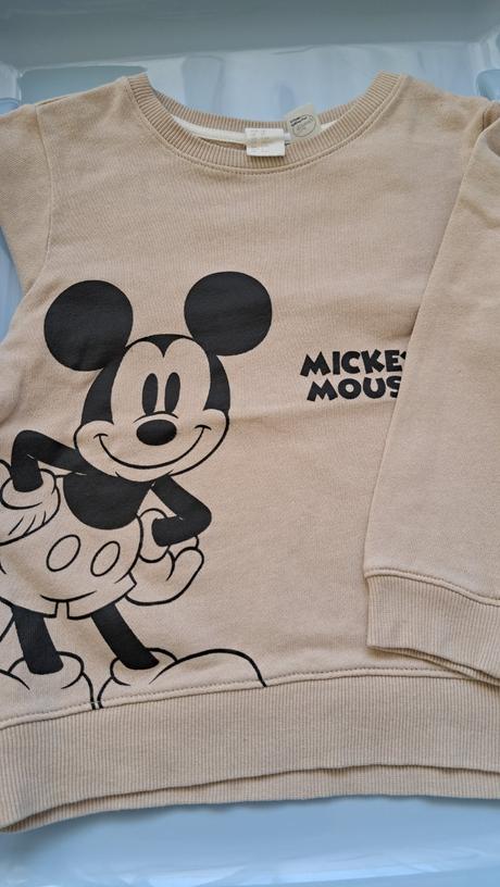 Tenká mikina mickey, h&m,98
