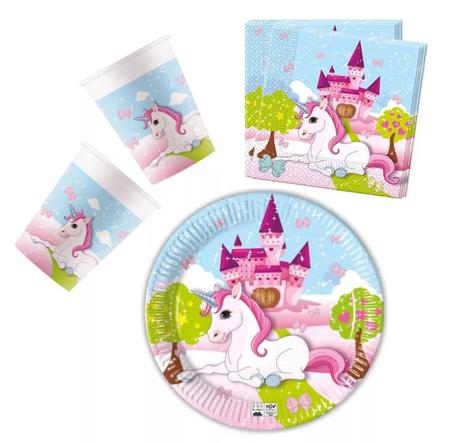 Set na oslavu jednorožec zámok - skladom,