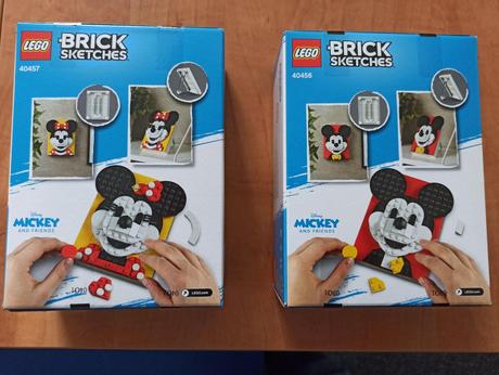 40456 + 40457 lego mickey mouse, minnie mouse, 
