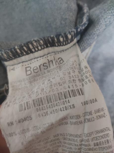 Riflové bunda bershka, bershka,152