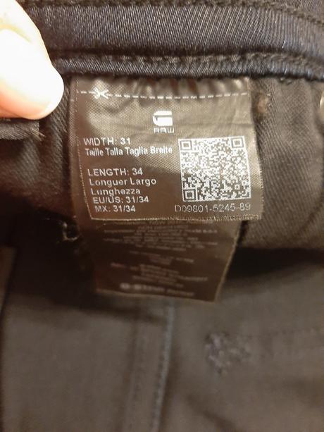 Pánske g-star raw arc 3d tapered rifle 31/34, g-star raw,m