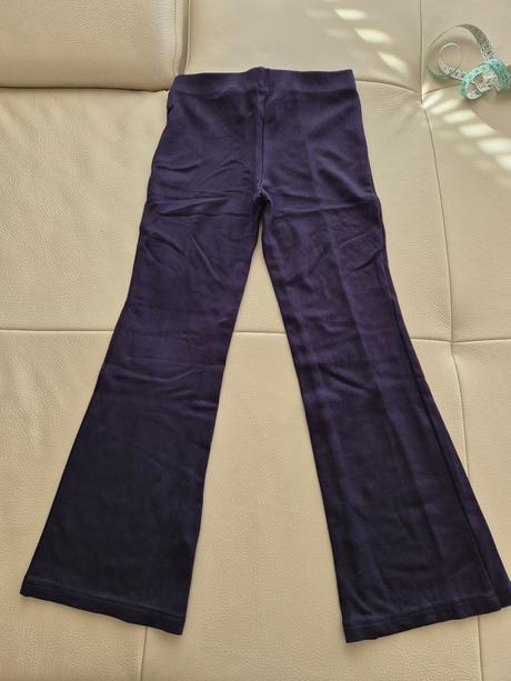 Tmavomodré elastické nohavice h&m 140, h&m,140