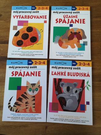 Montessori pracovné zošity kumon súprava, 