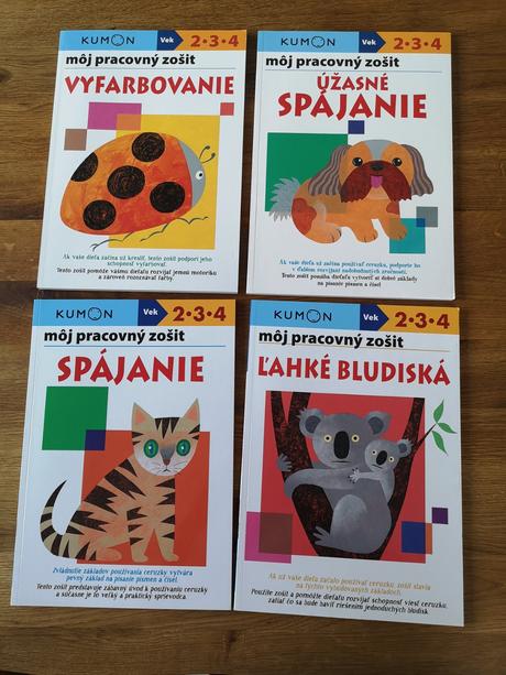 Montessori pracovné zošity kumon súprava, 