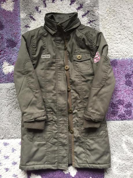 Predĺžená štýlová bundička pre dievča, veľ.122, dopodopo,122