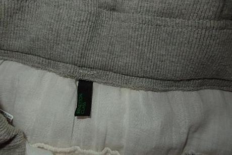 Čipkovaná volániková sukňa benetton č.140, benetton,140