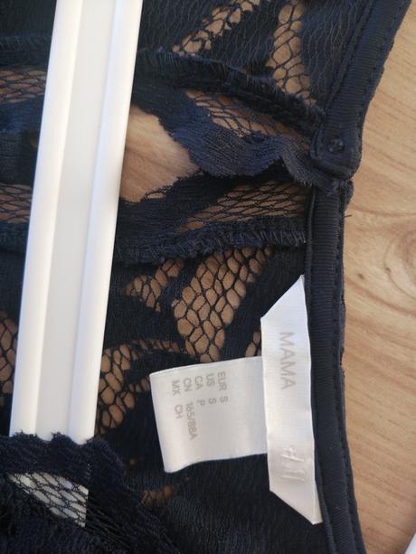 Tehotenské čipkované šaty, h&m,s