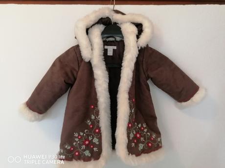 Nenosena kozusinova bundička 12_18m, h&m,86