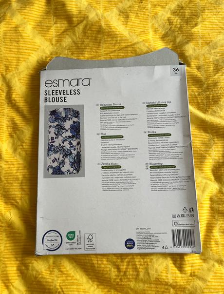 Nový modro - biely top, esmara, s/36, esmara,s