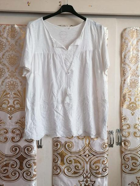 Letná blúzka s madeirou, c&a,xl