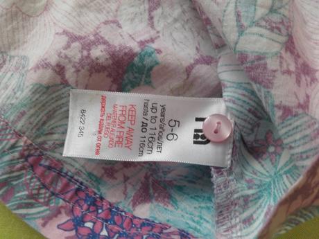 Pekne saty s kvetmi či tunika 5/6 rokov, m&co,116