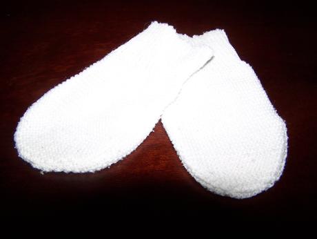 Bezpalcové cvernové biele rukavičky až do veľ. 80, 62