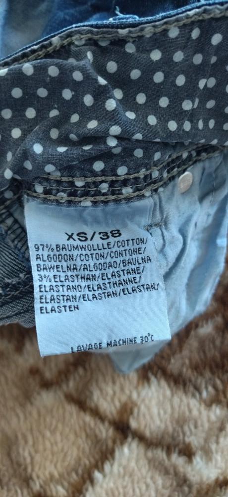 Modrá ryfľová mini sukňa, 38 / xs