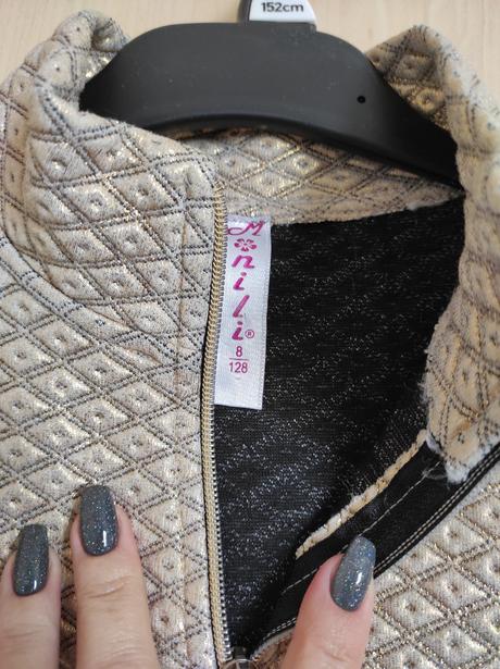 Metalická bundička, 128