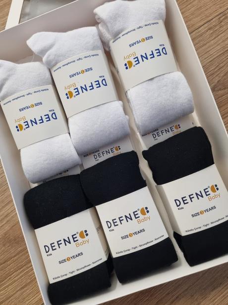 Jednofarebne pancusky black&white, 98 - 128