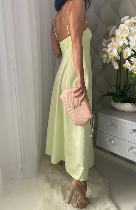 Zara - limetkové šaty, zara,xs