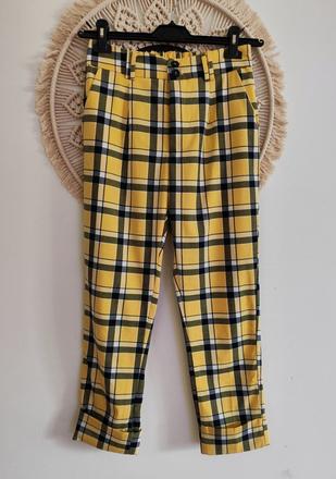 Karované nohavice bershka, bershka,m