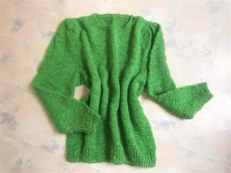 Pletený buklé pulóvrik, xl