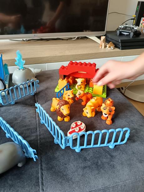 Lego duplo zvieratká v zoo,