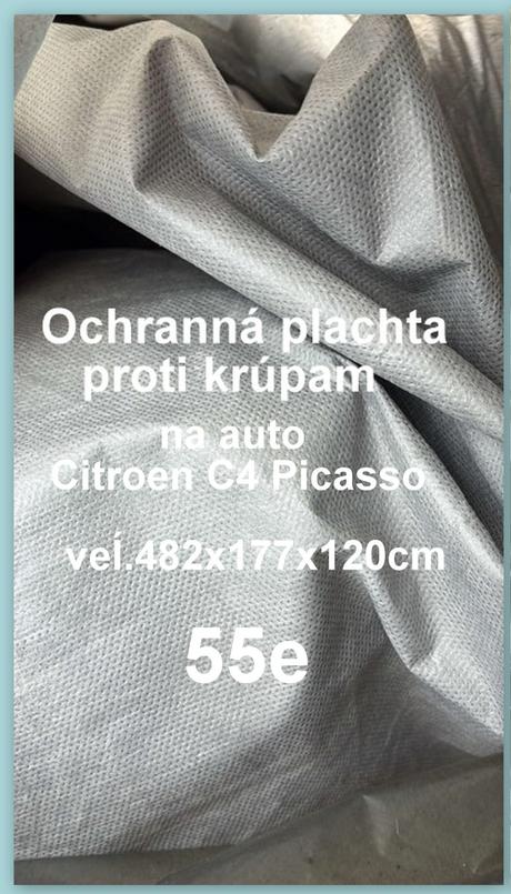 Ochranná plachta proti krúpam na citroen c4 picass,